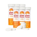 Glucochews Orange Glucose Tabletter – 60 tabletter (10 per tube, 6 Pocket-Sized Tubes) – 3,8 g raskt implementerende glucose hver – øker energi og blodsugar – glutenfri, fettfri, koffeinfri