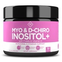 Optify Myo-Inositol & D-Chiro Inositol Supplement pulver for kvinner – 40:1 Ratio Plus Folat og vitamin D – støtte sunn hormonal balanse, regelmessige sykluser og ovarian helse – 30-dagers forsyning
