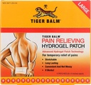 Tiger Balm smerte lindrer store lapper, 4" x 8", 4/ pakke – smerte lindrer patch – for midlertidig relief av mindre smerter av muskler og ledd – formulert med Menthol, Camphor og Capsicum – Fast-Acting