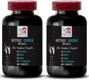 Øvelse supplement - NITRIC OXIDE BOOSTER - nitrogenoksid, nitrogenoksid kosttilskudd for menn, fysisk aktivitet, styrke støtte, kraftforsterkning, A-AKG, muskel støtte 2 flaske 120 tabletter