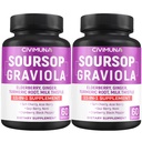 Soursop Graviola Kapsler med Elderberry, Turmeric Curcumin og mer - 120 Kapsler i 4 måneders forsyning (pakke på 2)