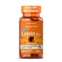 Puritans Pride Premium LutigoldTM Lutein Carotenoid 6mg med Zeaxanthin for menn og kvinner, Dietary Supplement for Eye Health Support, 200 Rapid Release Softgels