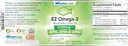 EZ Omega-3 Atlantic Menhaden Fish Oil Supplement 2000 mg, Burpless, laget i USA, perfekt balanse av EPA+ DHA + DPA 120 Softgels