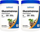 Nutricost Glucomannan pulver 500G (2 flasker)