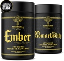 Ambrosia Nomorbidity Advanced Appetite Control & Ember Thermogenic fettforbrenner | Kraftig sultehåndtering, Appetite Support & Fat Burning System med KSM-66 Ashwagandha, Garcitrin, CapsiMaxTM, Afrika