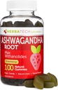 Ashwagandha Gummies for menn og kvinner - Sterkeste 1.500 mg formel (100 gummier) 3% Witanolides Cortisol Blocker for relief, beroligende og avslappende fra Herbatech Supplements