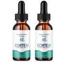 (2 Pack) Cortexi øredråper - Offisiell formel - Cortexi tinnitus behandling Cortexi hørselsstøtte dråper, Cortexi for ringing i ørene, Cortexi Supplement Drops Maksimal styrke Ny forbedret (2 oz)