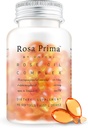 Unichi Rose Oil Vitamin E Supplement for Hud Helse og Regenerasjon, Menstruell Syklus Mood Management, Pust forfriskende, 90 Softgels