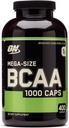 Optimum Nutrition Mega-Size BCAA 1000 Caps - 400 Kapsler (200 Services)