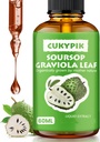 Mineral Supplements Soursop Graviola Leaf Ekstrakt flytende Drop Plus ren botanisk for cellestøtte, Zzz & Antioksidant - Soursop Bitters Flytende, 2-4 måneders forsyning, 2 Fl Oz