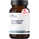 Designer for helse OmegAvail Ultra DHA - Høyt konsentrert DHA Triglycerid Fish Oil, TG Fiskeolje med 500 mg DHA + 100 mg EPA - Ingen fiskbar ettersmak (60 Softgels)