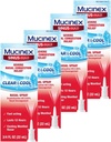 Mucinex Nasal Decongestant Spray, Sinus-Max Alvorlig Nasal Congestion Relief Klar og kjølig Nasal Spray, varer 12 timer, hurtigvirkende, kjølende Menthol Flavor, emballasje May Vary, 0,75 Fl Oz (Pack of 4)