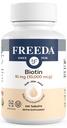 FREEDA Biotin 10 000 mikrog – Kosher hår, hud og negler Supplement – høy potens B7 for hårvekst og sterke negler – Vegantabletter med D-Biotin – 100 Tiny Tablet