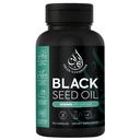 Halal naturlig svart frø olje kapsler 1000mg kaldt presset, vegansk, ikke-GMO Nigella sativa kapsler, glutenfri piller | 90 greve, 1000mg PS