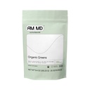 Amy Myers MD Organic Greens Powder - Støtter Energi og Gut Helse - USDA Organic Superfood Blend med Spirulina, Klorella, Barley Grass - 270g (30 Serveringer)