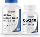 Nutricost Alpha Lipoic Acid 600 mg, 240 Caps CoQ10 100 mg, 120 kapsler
