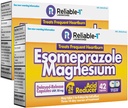 Pålitelig-1 Laboratories Esomeprazol 2-Pack - Magnesium forsinket frigjøringssyre Reduser 20Mg kapsler for hyppig hjertebrann relief 84 Ct