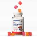 Dr. Talbots Kids Multi-Vitamin Gummies - Vitamin A, C, B-12, sink immunitet og vekst støtte for barn - 60 gummier - 2 + år - Jordbær, Cherry og orange Flavors