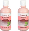 MAJOR Calamine Lotion - Calamine Topical Suspensjon USP hudbeskytter - 6 Fl Oz (177 ml) (2 Pack)
