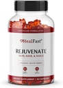 HealFast Rejuvenate Vitamin og Mineral Gummy Supplement - collagen Gummies + Vitaminer, Biotin og sink - Anti Aging Beauty & Skin Supplement klinisk studert og legeformulert - 60 greve