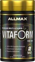ALLMAX VITAFORM - 60 Tabletter - Premium Multivitamin for menn - Seks funksjonelle komplekser + vitamin C, D3 & Zinc - 30 serveringer