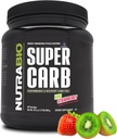 NutraBio Super Carb, Carbohydrat pulver med Cluster Dextrin & Electrolytes, Advanced Carb Supplement pulver for trening drivstoff, ytelse, og muskelgjenvinning, sykkeldextrin, Kiwi Strawberry, 30 Sv