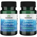 Swanson Luteolin Complex w/Rutin - Brain Support Supplement for å fremme minne, humør og kognitiv helse - Naturlig formel for å bidra til å opprettholde nervesystemet - (30 Veggie Capsules) 2 Pack