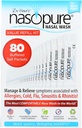 Nasopure Nasal Vaske, Verdipåfyllingssett, \"The Nicer Neti Pot\" Sinus Vaskesett, Komfortabel Nasal rense 80 saltpakker (3,75 gram hver), Nasal Congestion, Cold, Flue, Allergi, Nasal Irrigation System