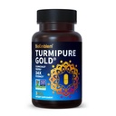 BioEmblem Turmeric Curcumin med klinisk studert TurmiPure - 1 liten cap daglig, 24x mer absorpsjon enn andre - felles støtte, sunn betændelse tumeriske kosttilskudd - ikke-GMO - 30 serveringer