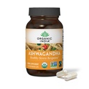 ORGANIC INDIA Ashwagandha Kapsler - Økologisk Ashwagandha Supplement - Vegansk Ashwagandha Root, Glutenfri, Kosher, Ikke-GMO, støtter Stress Relief, Energi og søvn - 60 Kapsler