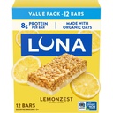 LUNA Bar - LemonZest Flavor - Glutenfri Snack Barer - Ikke-GMO - Protein Barer - laget med organisk havre - verdipakke (12 Pack)