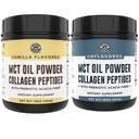 Keto Vanilla MCT Kollagen pulver og keto uflavorert MCT kollagen pulver
