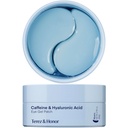 TEREZ & HONOR Under Øyelapper for mørke sirkler - 60 koreanske hydrogelmasker for puffiness, poser med koffein, hyaluronsyre, niacinamid - underøysbelysning, Hydrating, Anti-Wrinkle og kjøling