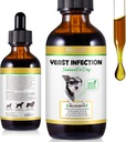 Naturlig Yeast Infeksjonsbehandling for hunder - støtter sunn kløe Relief & Inflammasjon - Hundeøreinfeksjonsbehandling og allergirelief - kløe relief for hunder, hund ørebehandling for infeksjoner-2 fl oz