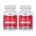 Omax3 2 Pakke- HydroCurc Turmeric Curcumin Softgels, svært biotilgjengelig MCT oljenanopartikkel for potens og absorpsjon, felles helse, 120 Softgels