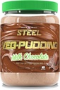 Steel Veg-Pudding | Vegansk Protein Pudding Powder Mix, Melk Sjokolade | 18 Serveringer (1,5 lbs) | Brun Rice og Pea Protein med BCAA Aminosyrer for muskelvekst og gjenoppretting | Ikke-dampende | Lavkarbohydrat