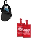 Neopren Astma Inhaler Holder Svart og 2 Pack Medisinsk Forretninger Inne Tag Bundle