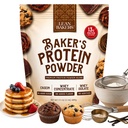 Bakerens protein pulver ren naturlig proteinblanding, Whey isolate, Whey-konsentrat, kasein, glutenfri, ingen søtningsstoffer, uflavorert, 17.1 oz, for baking høy protein lav kalorisnacks