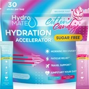 HydroMATE Electrolytes pulver Ingen sukker bomull Candy - 30 greve Instant Hydration Packets med vitamin C å øke energi - sukker gratis elektrolyter å støtte Hydration på keto diett & parti recovery