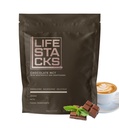 LIFESTACKS Fokus Sjokolade Kaffekremer for energi - MCT pulver + nootropics + Adaptogens - Øk produktivitet uten Jitters eller Crash - Keto, Vegansk, 0 Sukker - med Taurin, L-tyrosin, Rhodiola