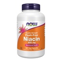 NÅ Mattilskudd, Niacin (Vitamin B-3) 500 mg, Flush-fri, dobbel styrke, ernæringsmessig helse, 180 Veg Kapsler
