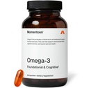 Momentous Omega-3 Fish Oil - høy potens EPA & DHA Supplement for menn og kvinner - Støtter hjerte, ledd, og hjerne helse - NSF sertifisert for sport - ikke-GMO - Glutenfri - 1.600 mg - 30 Services