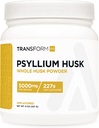 TransformHQ Hele Psyllium Husk 8 OZ pulver - 5000 mg Per servering - Glutenfri, ikke-GMO