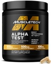 MuscleTech Testosteron Booster for menn, AlphaTest - T-Boost Mens Supplement med Tribulus Terrestris & Bor - Daglig mannlig Gym Trening Kosttilskudd for muskelvekst, Stamina & energi - 240 piller
