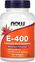 Nå Mat E-400 D-Alfa med blandede tokoferoler, 268 mg (400 IE), 100 Softgels