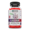 Zhou Elder-Mune Elderberry Gummies - Elderberry Vitamin C og sink, Daglig immun støtte Supplemenet for kvinner og menn, Chewable Natural Black Elderberry for voksne og barn 4 & opp - 60 Gummies