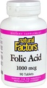 Naturlige faktorer Folinsyre 1 MG, 90 CT