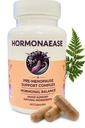 HormonaEase Kvinners velvære Supplement - Vegansk Hormonal Balance, Mood & Energy Support med Maca Root & Dong Quai