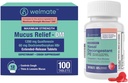 WELMAT Komplett kulde & Allergi relief Kit: Maksimal styrke Nasal Decongestant PE (200 tabletter) & Mucus Relief DM 1200 mg Guaifenesin / 60 mg DXM (100 Ct) - Ikke-Drowsy Sinus, Cough og Congestion Relief