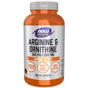NÅ Mat Sport Ernæring, Arginin & Ornithine 500/250 mg, Aminosyrer, 250 Veg Kapsler